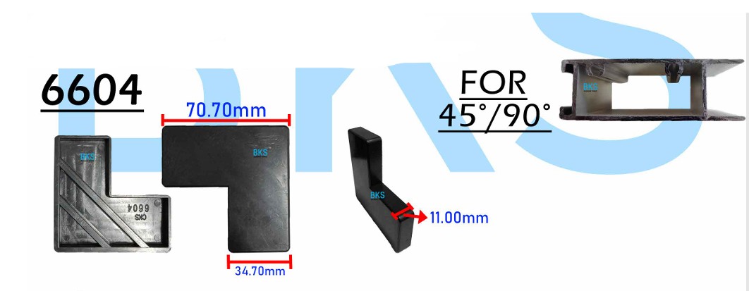 6604 Cabinet Door Corner Bracket