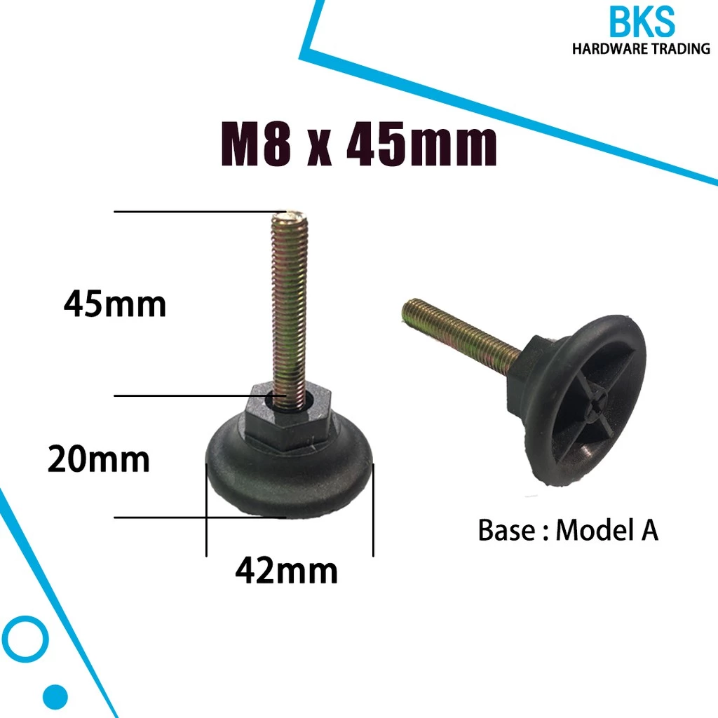 Model A M8 Adjustable Furniture Leg